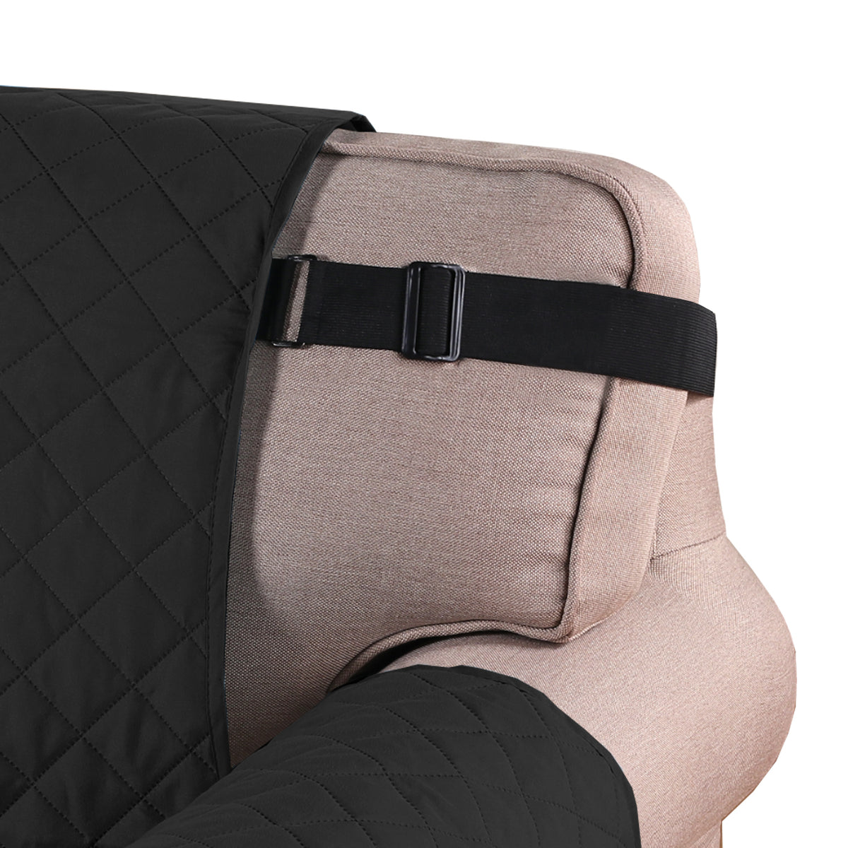 Smarcute 2 Seater Quilted Reversible Sofa Cushion with Straps