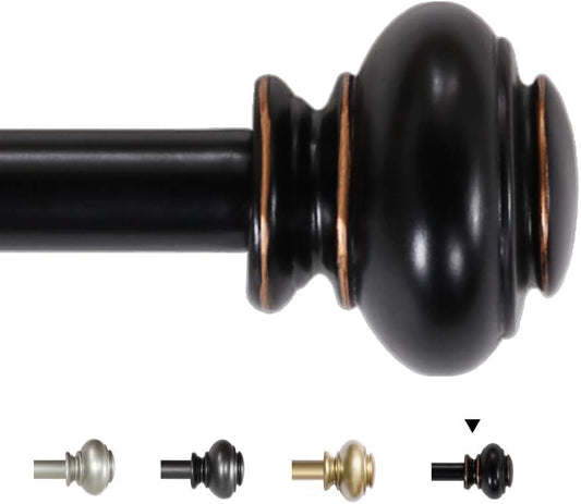 Window Curtain Rods Adjustable Decorative