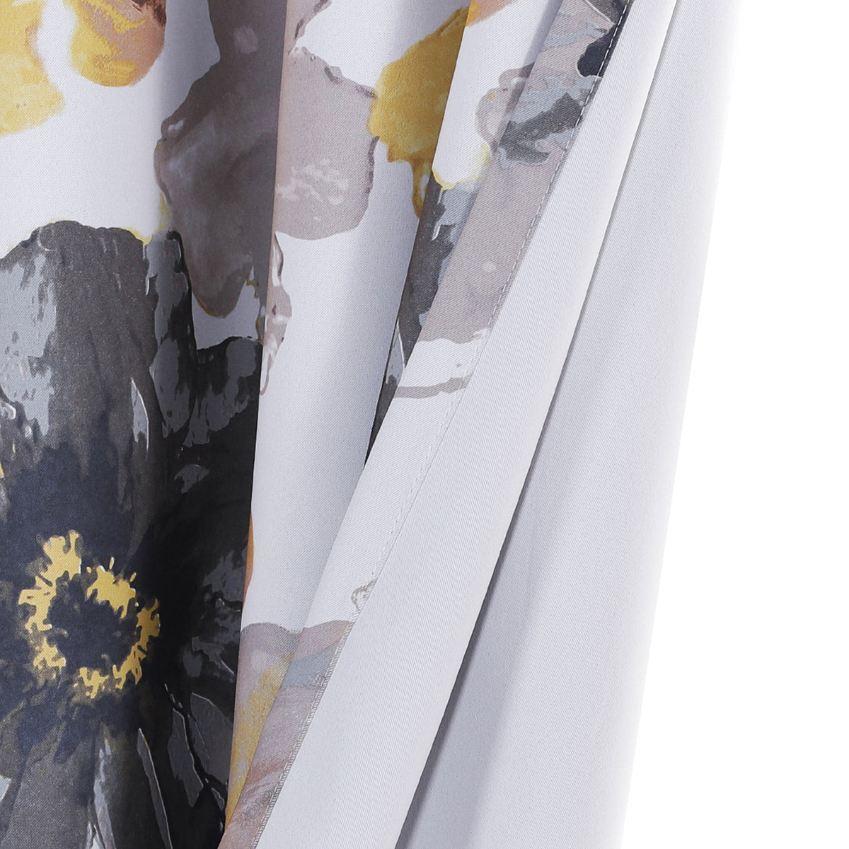 Smarcute Blockout Floral Printed Eyelet Curtain - 2X 132x243cm