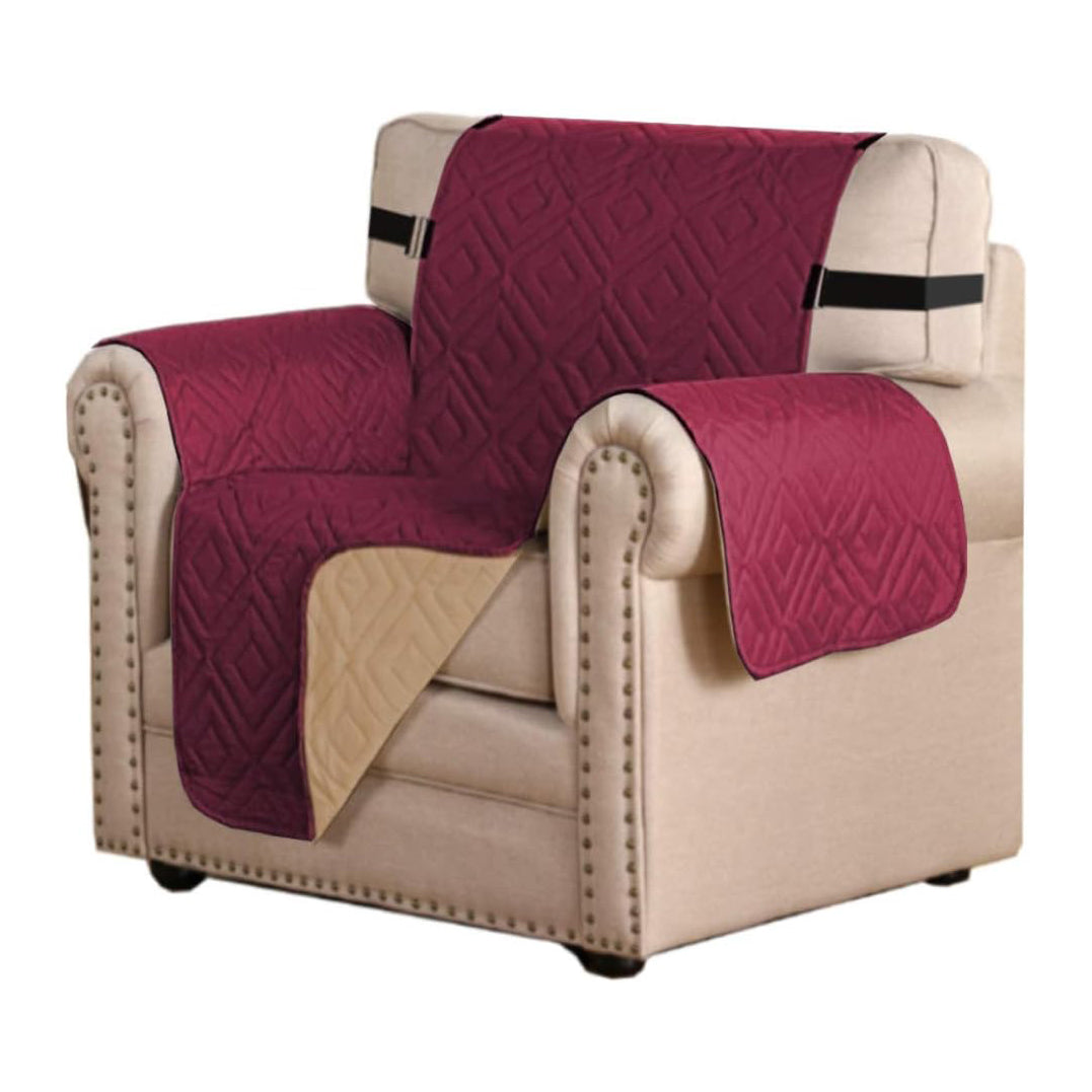 Smarcute 1 Seater Reversible Non-Slip Sofa Cushion with Straps
