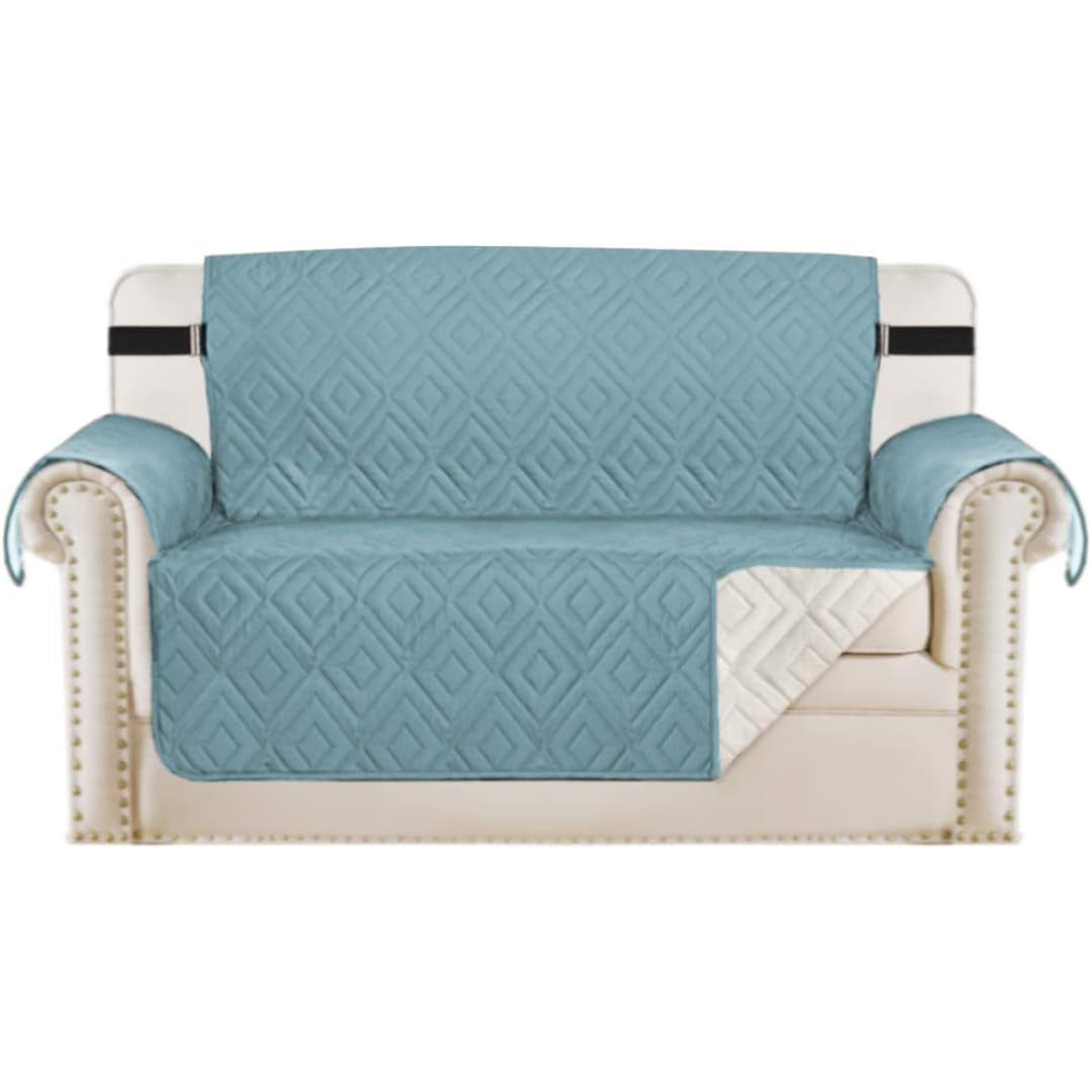 Smarcute 2 Seater Reversible Non-Slip Sofa Cushion with Straps
