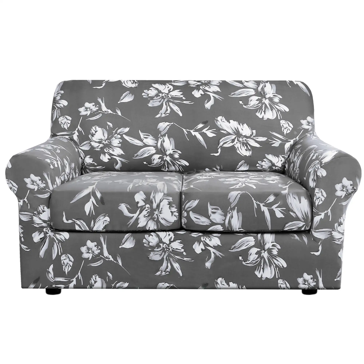 Smarcute 2 Seater Stretch Floral Pattern 3 Pieces Seperated Sofa Covers