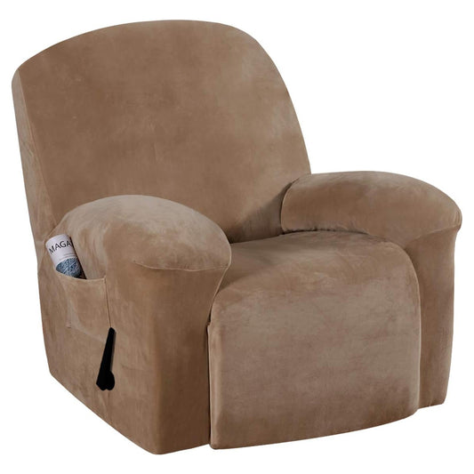 Smarcute Velvet Recliner Chair Cover Stretch Sofa Slipcover
