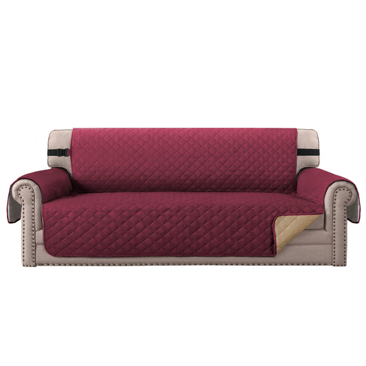 Smarcute 4 Seater Quilted Reversible Sofa Cushion with Straps