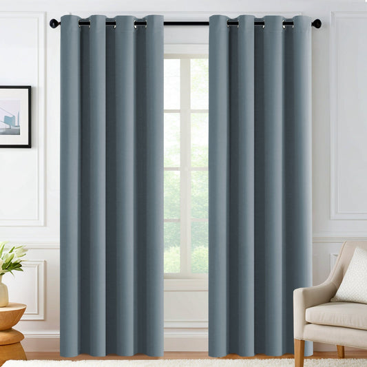 Velana Solid Color Blackout Curtain Pleated