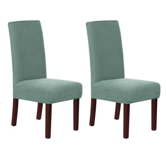 Smarcute Jacquard Stretch Removable Dining Chair Cover Set of 2