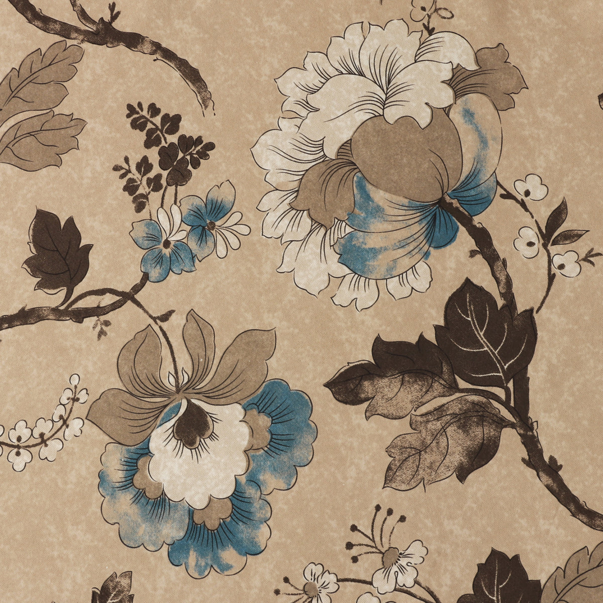 Smarcute Vintage Floral Printed Curtain - 2X 132x213cm