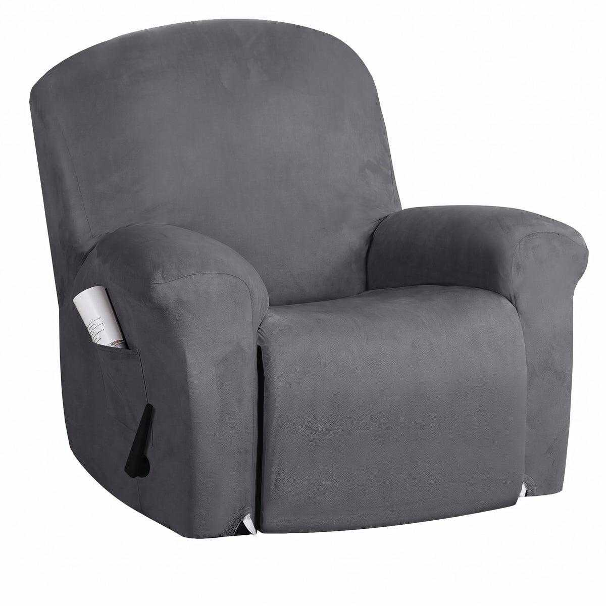 Smarcute Suede Recliner Chair Cover Stretch Thick Sofa Slipcover