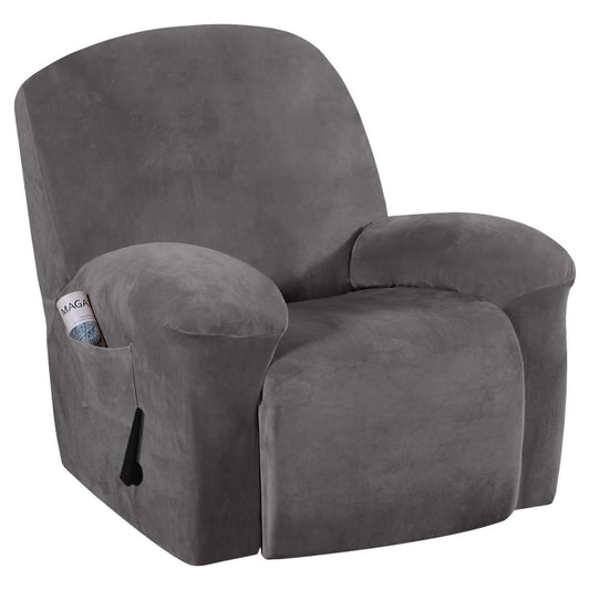 Smarcute Velvet Recliner Chair Cover Stretch Sofa Slipcover