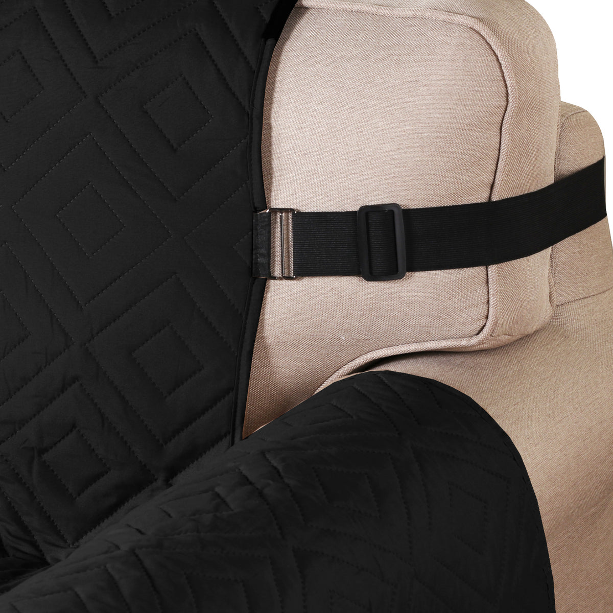 Smarcute 2 Seater Quilted Reversible Pet Friendly Sofa Cover with Straps