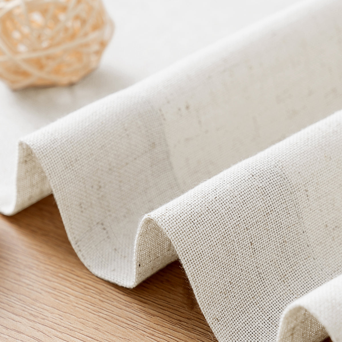 Smarcute Linen Blended Grommet Curtain - 2X 132x213cm
