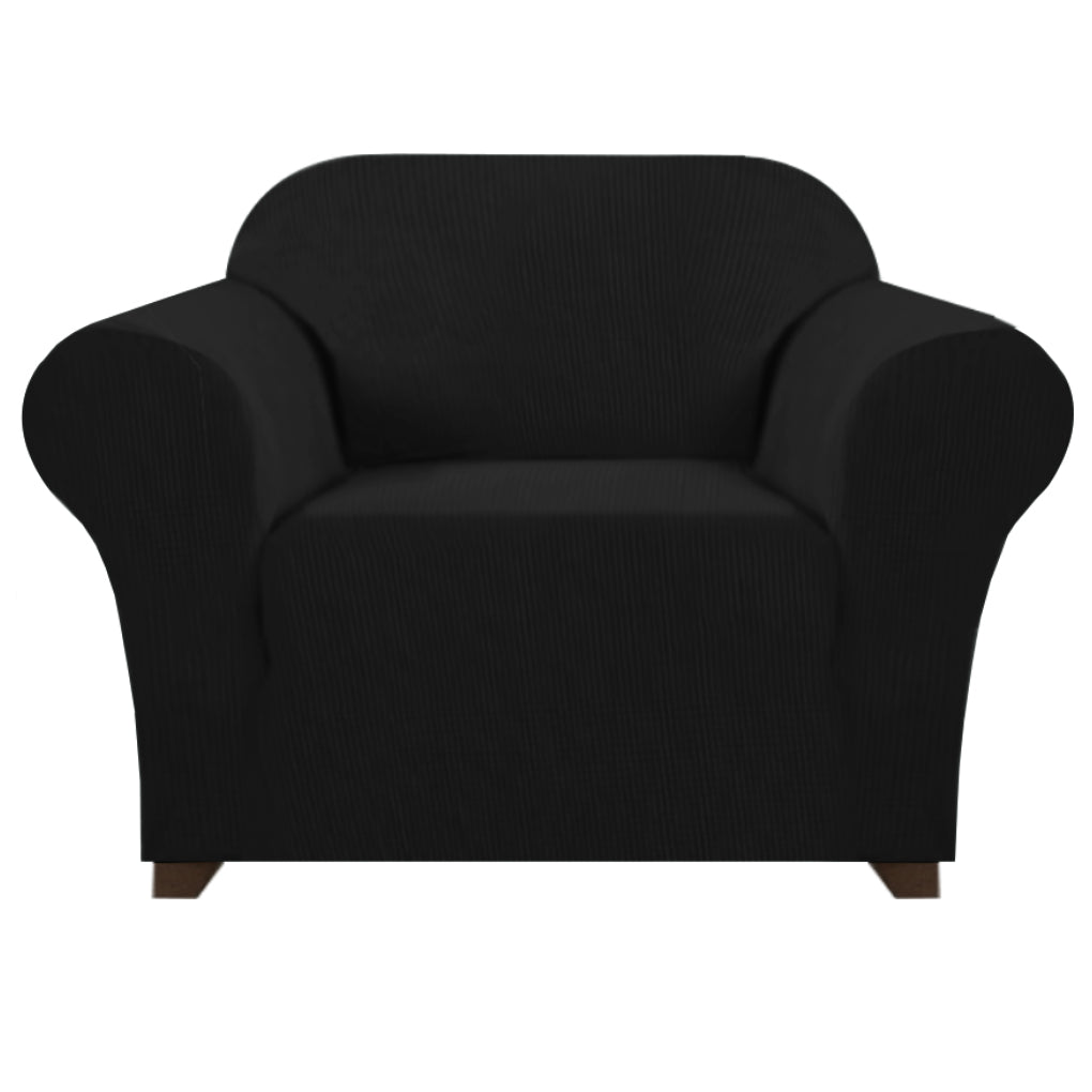 Smarcute 1 Seater High Stretch Jacquqard Textured Sofa Cover