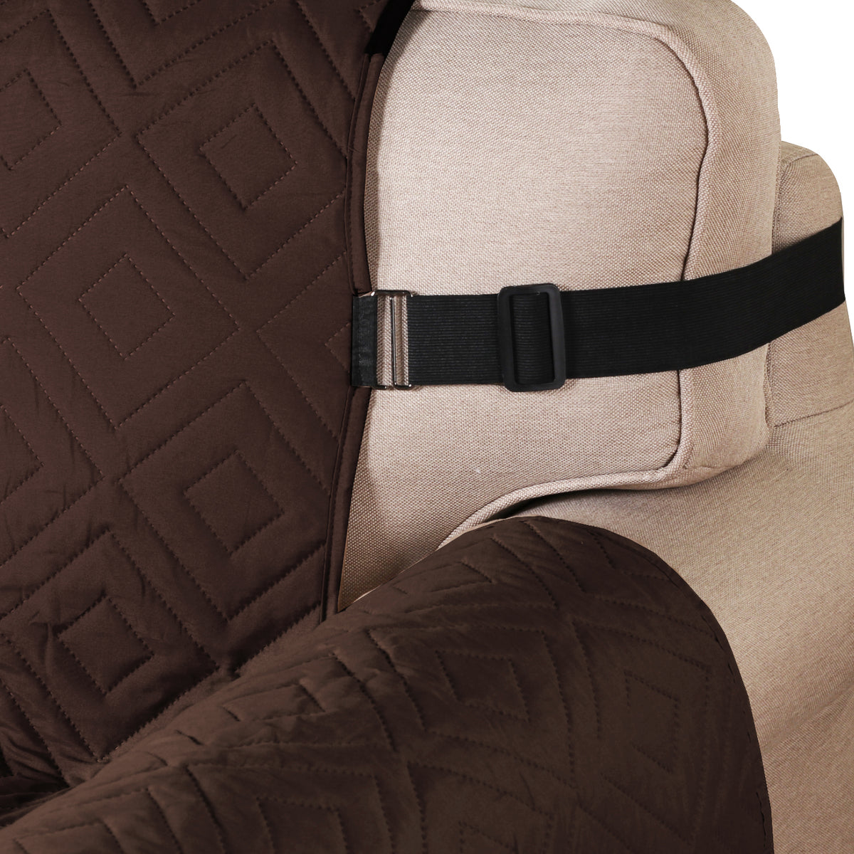 Smarcute 2 Seater Reversible Non-Slip Sofa Cushion with Straps