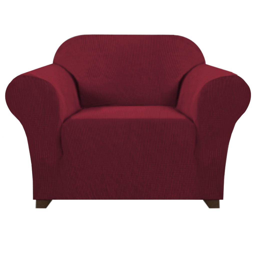 Smarcute 1 Seater High Stretch Jacquqard Textured Sofa Cover