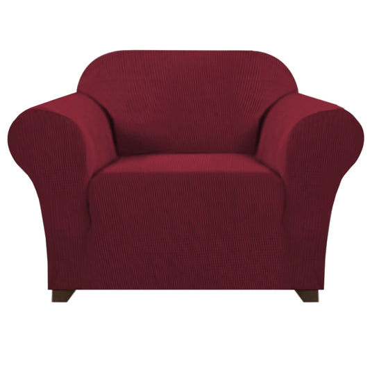Smarcute 1 Seater High Stretch Jacquqard Textured Sofa Cover