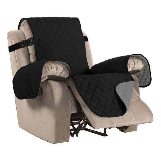 Smarcute 1 Seater Quilted Reversible Recliner Chair Cushion with Straps