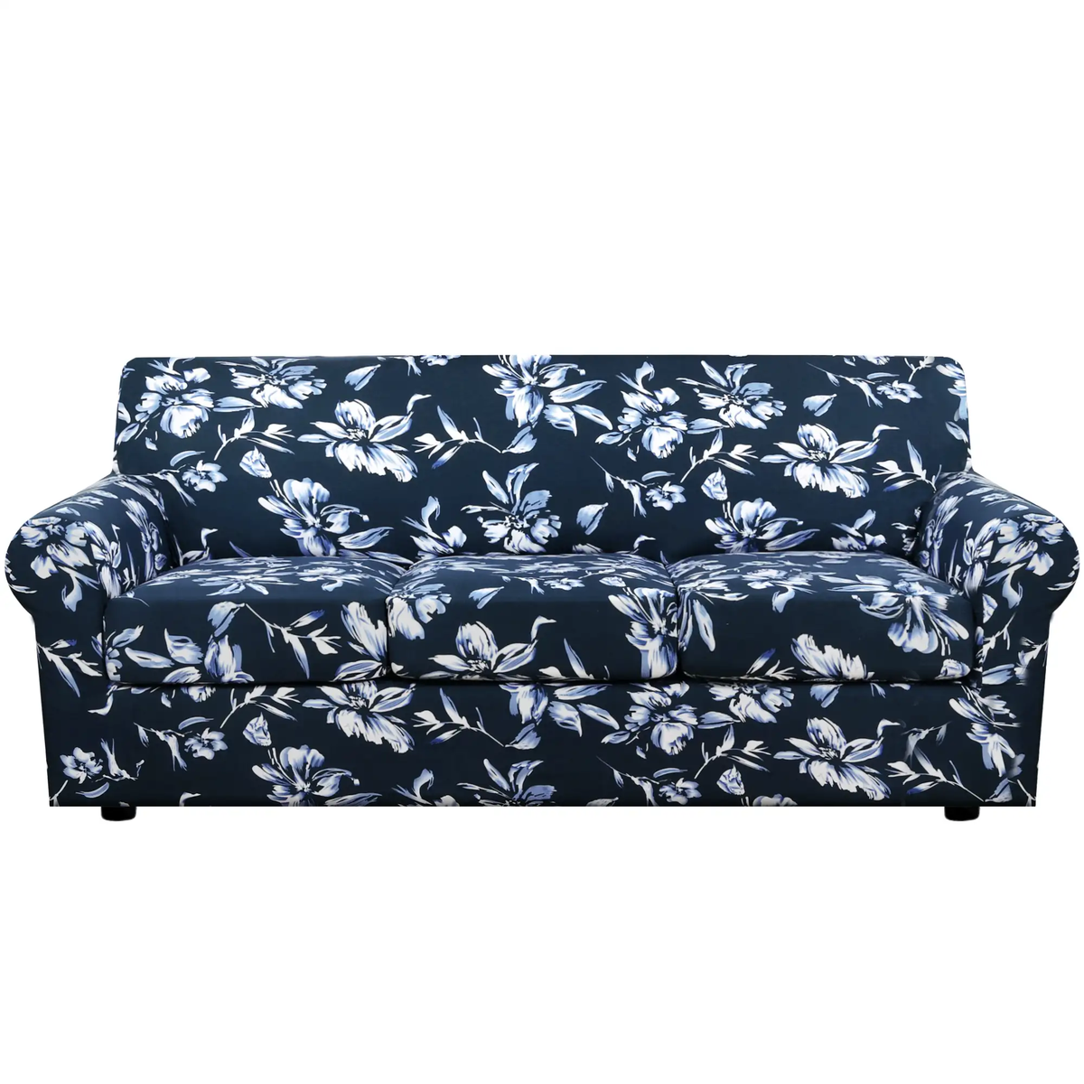 Smarcute 3 Seater Stretch Floral Pattern 4 Pieces Seperated Sofa Covers