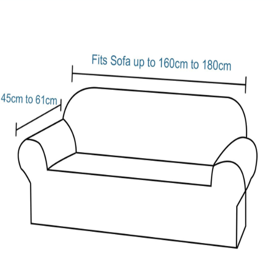 Smarcute 3 Seater Stretch Suede Soft Luxurious Fabric Sofa Cover