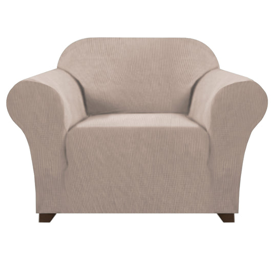 Smarcute 1 Seater High Stretch Jacquqard Textured Sofa Cover