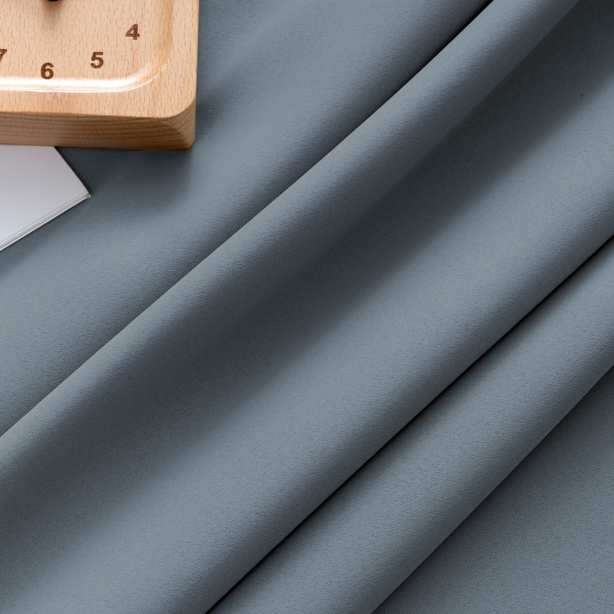 Smarcute Blockout Back Tab Solid Curtain - 2X 132x160cm