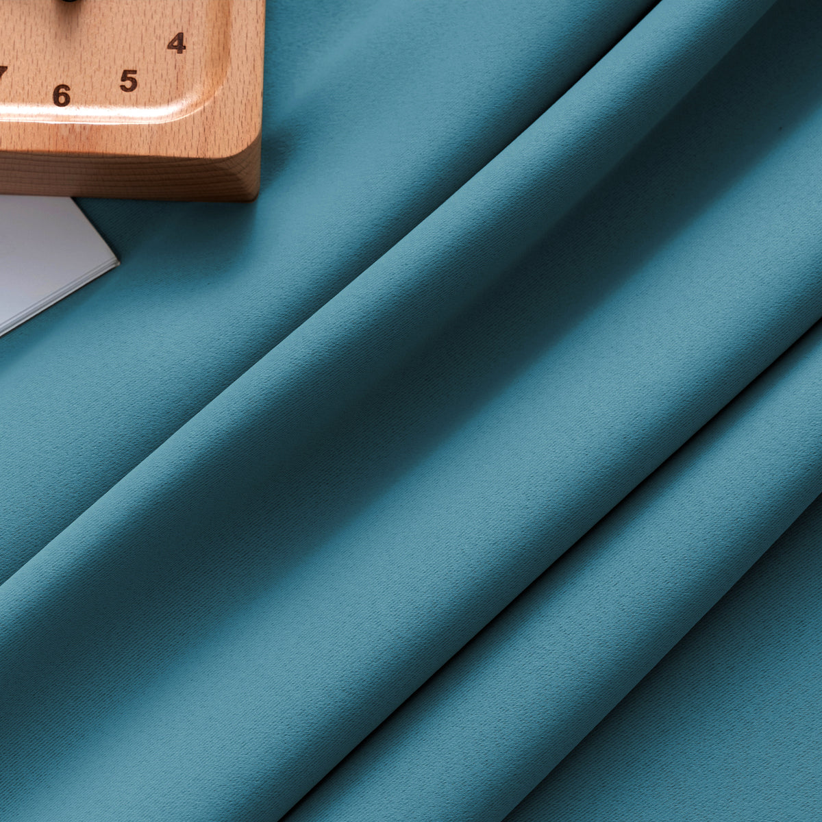 Smarcute Blockout Back Tab Solid Curtain - 2X 132x160cm