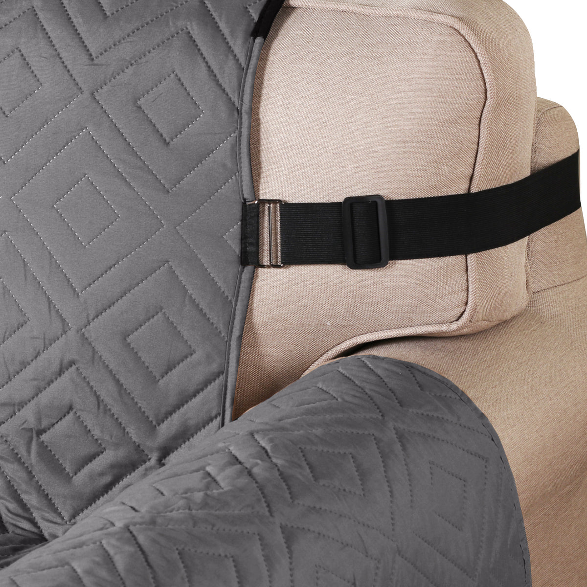 Smarcute 1 Seater Reversible Non-Slip Sofa Cushion with Straps