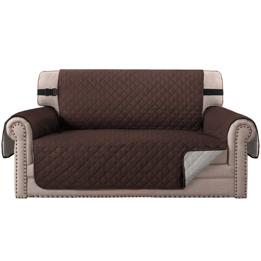 Smarcute 2 Seater Quilted Reversible Sofa Cushion with Straps