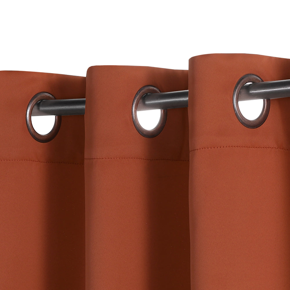 Smarcute Blockout Grommet Solid Curtain - 2X 132x243cm
