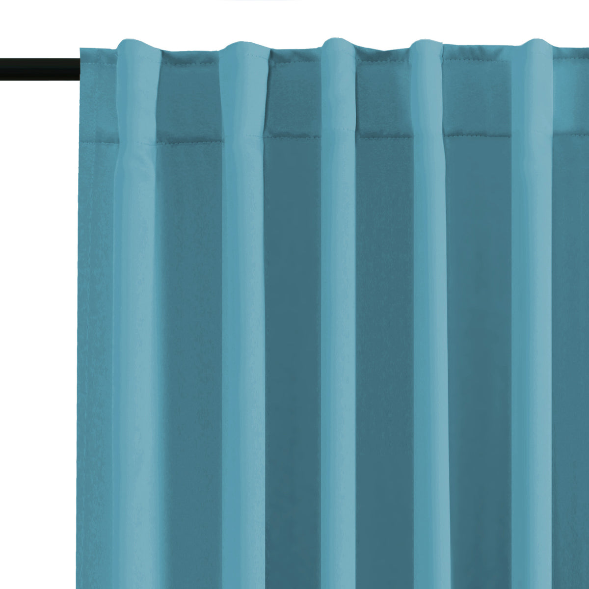 Smarcute Blockout Back Tab Solid Curtain - 2X 132x213cm