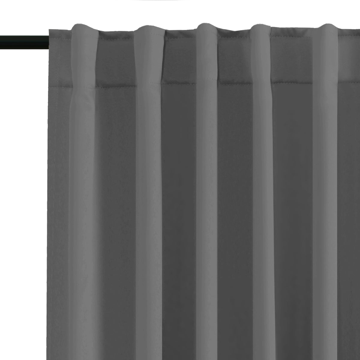 Smarcute Blockout Back Tab Solid Curtain - 2X 132x160cm