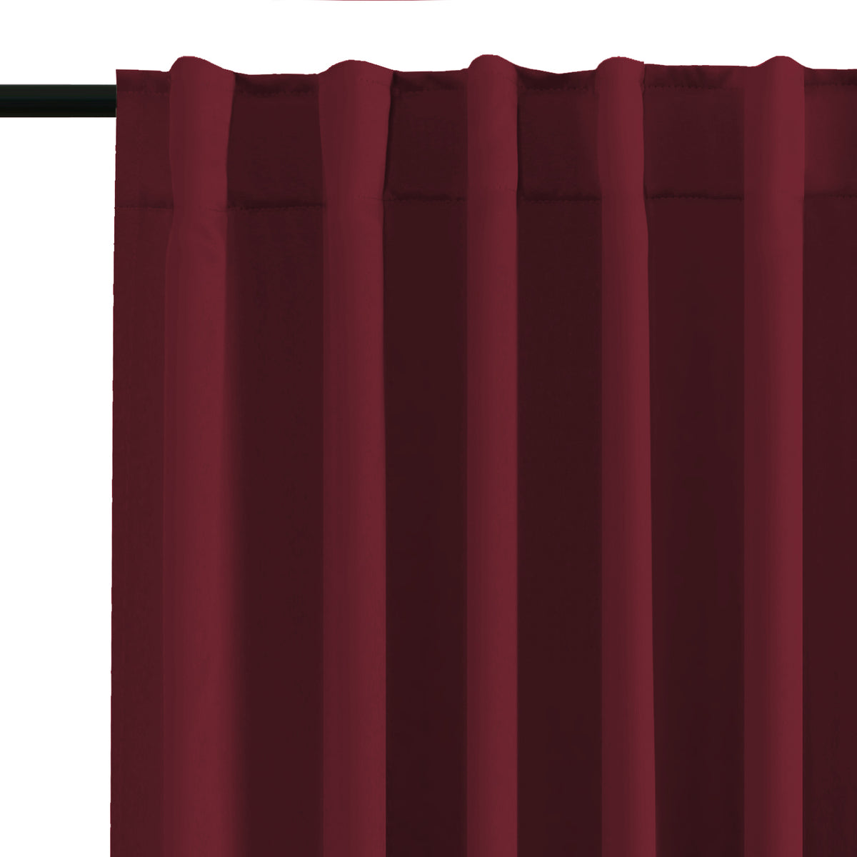 Smarcute Blockout Back Tab Solid Curtain - 2X 132x160cm