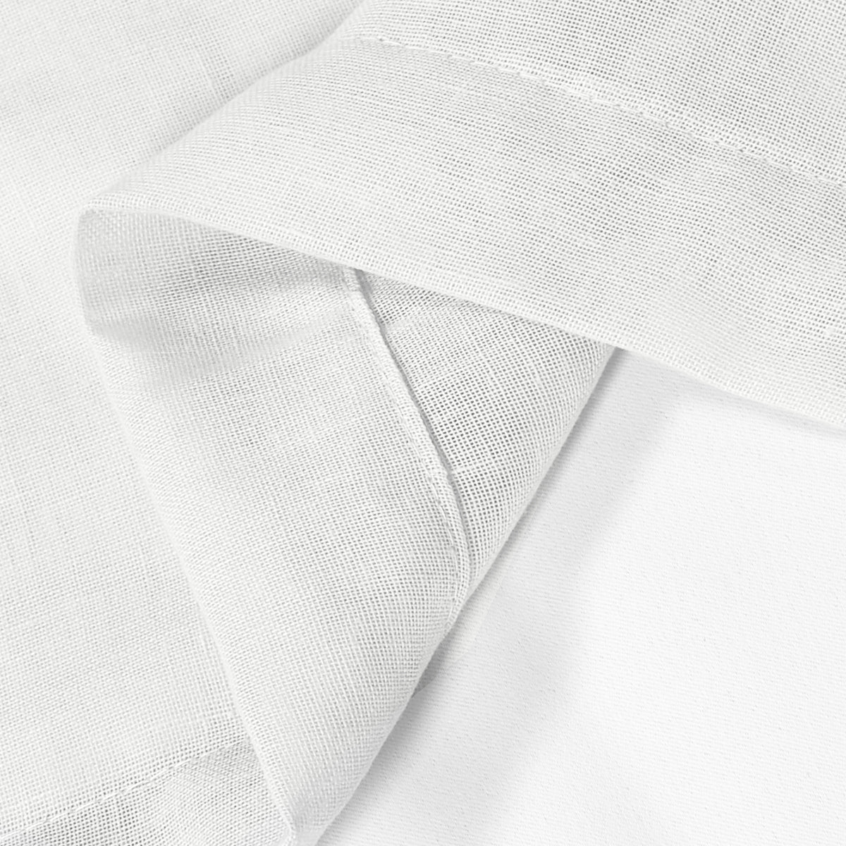 Smarcute Outdoor Linen Sheer Tab Top Curtain - 2X 132x213cm