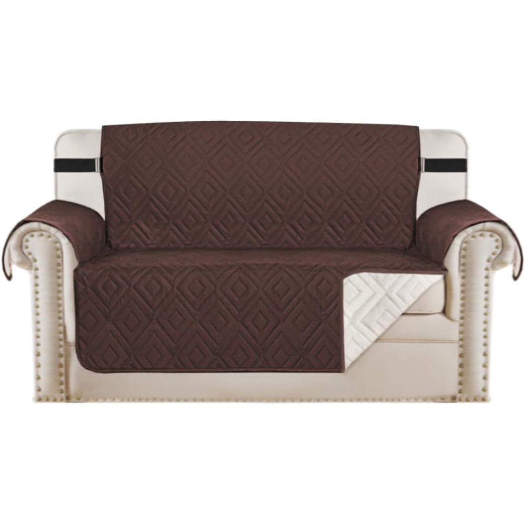 Smarcute 2 Seater Reversible Non-Slip Sofa Cushion with Straps