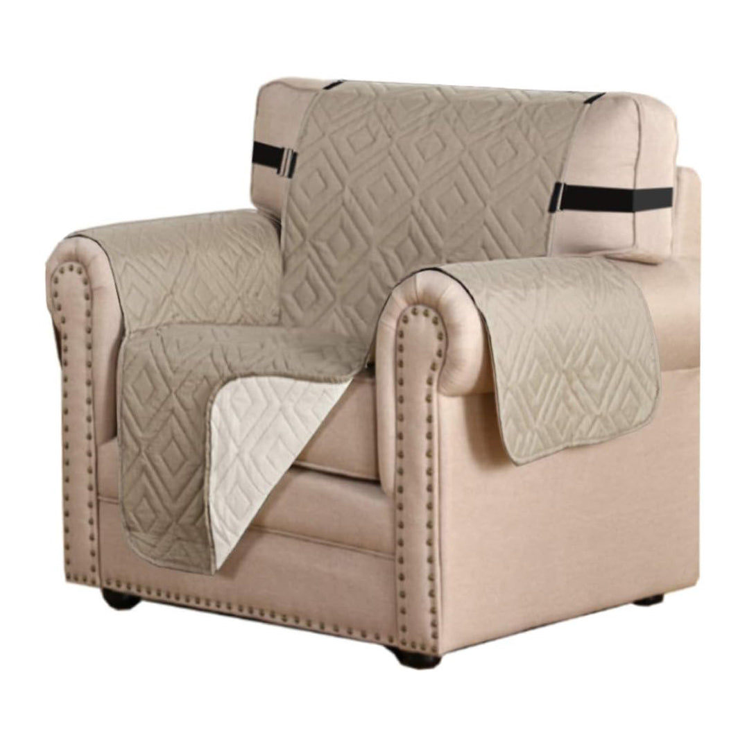 Smarcute 1 Seater Reversible Non-Slip Sofa Cushion with Straps