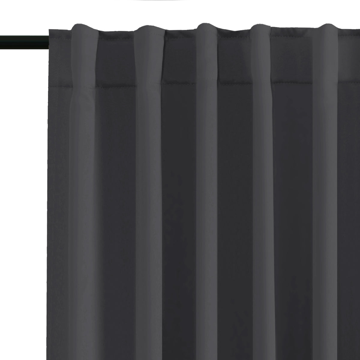 Smarcute Blockout Back Tab Solid Curtain - 2X 132x160cm