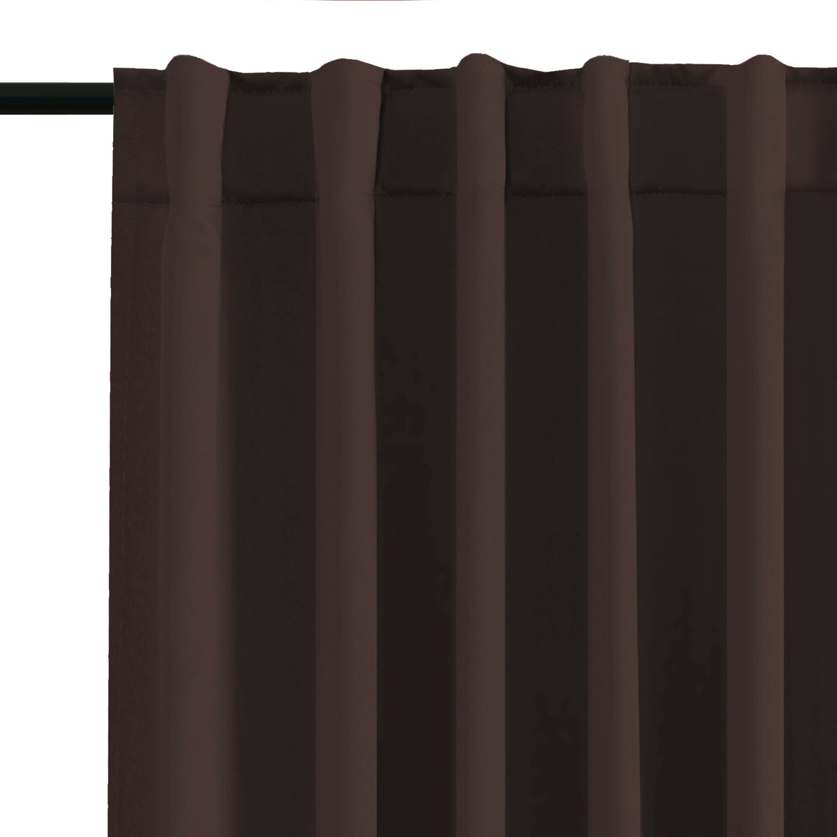 Smarcute Blockout Back Tab Solid Curtain - 2X 132x160cm