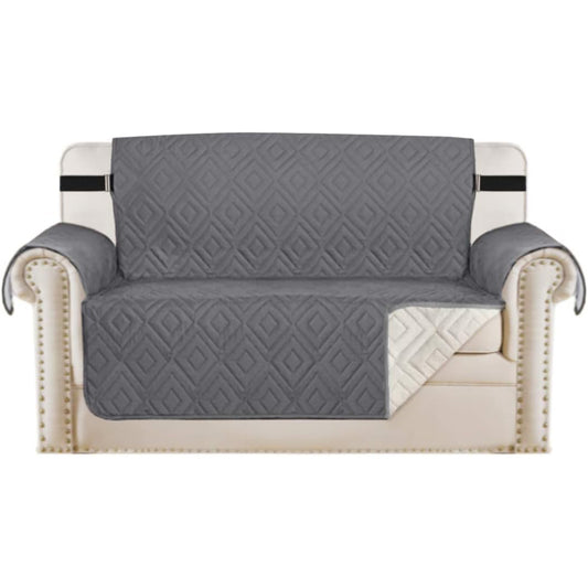 Smarcute 2 Seater Reversible Non-Slip Sofa Cushion with Straps