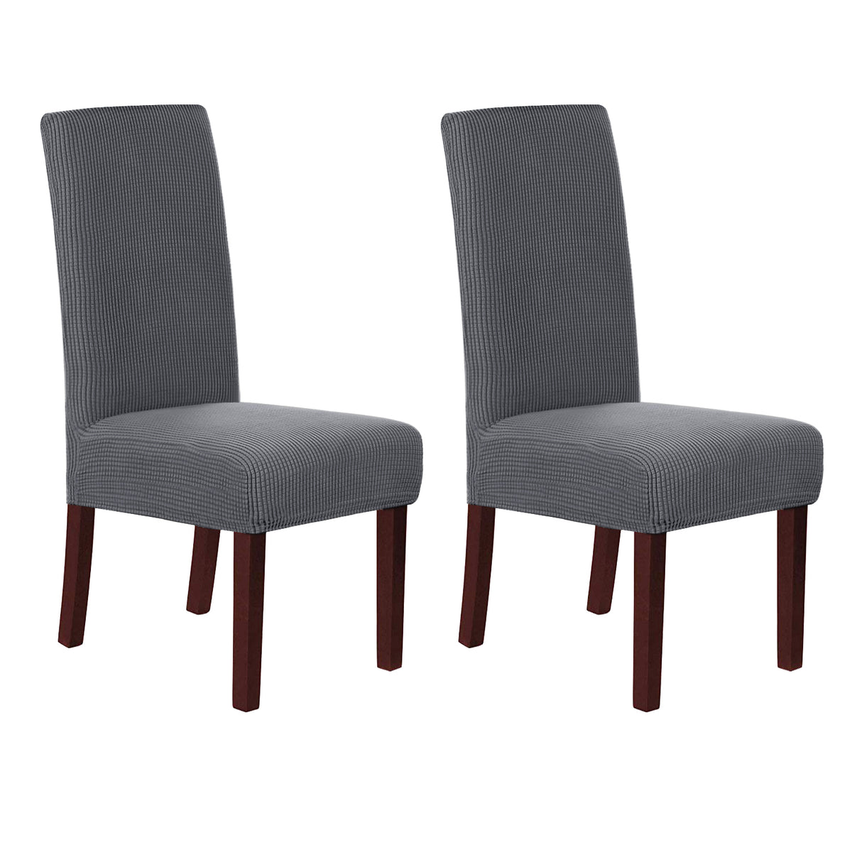 Smarcute Jacquard Stretch Removable Dining Chair Cover Set of 2