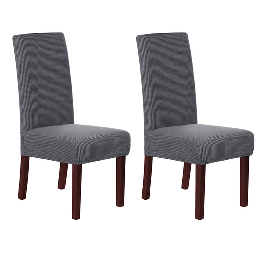 Smarcute Jacquard Stretch Removable Dining Chair Cover Set of 2