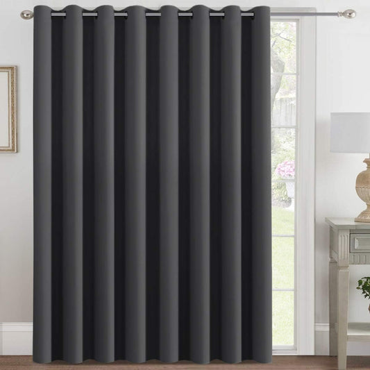 Smarcute Wide Blockout Grommet Solid Curtain - 254cm x 243cm