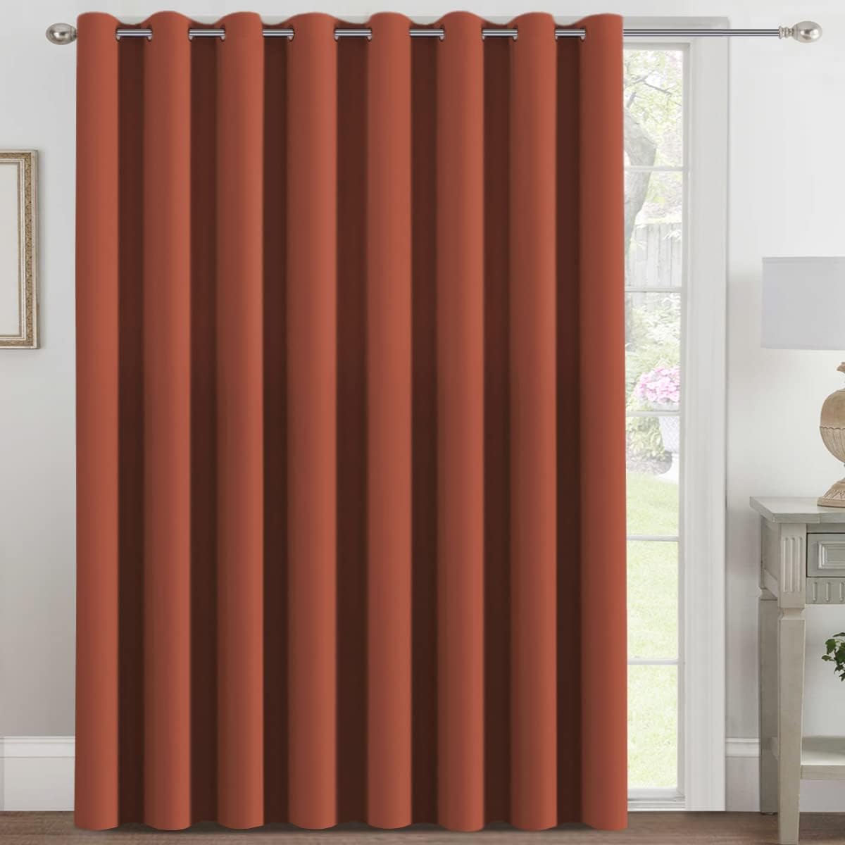 Smarcute Wide Blockout Grommet Solid Curtain - 254cm x 243cm