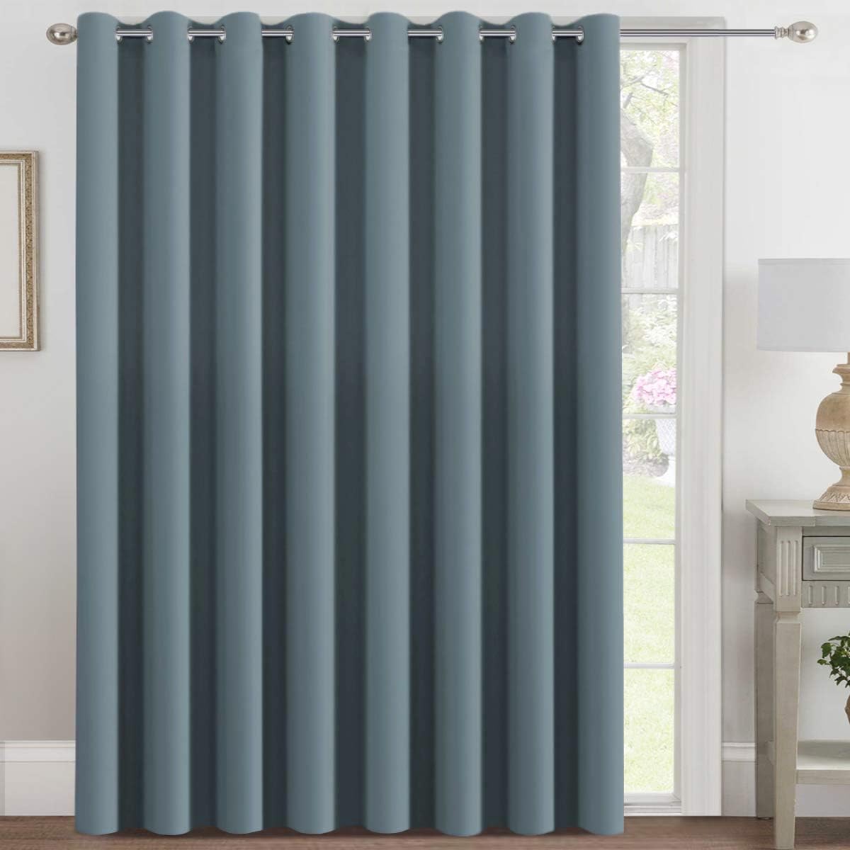 Smarcute Wide Blockout Grommet Solid Curtain - 254cm x 243cm