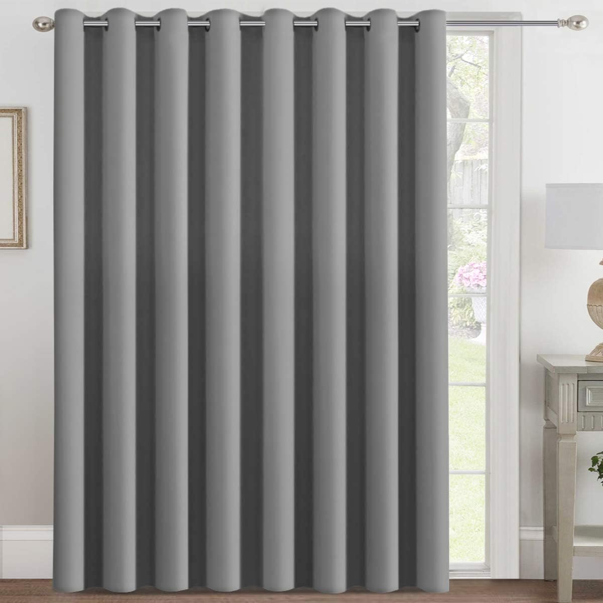 Smarcute Wide Blockout Grommet Solid Curtain - 254cm x 213cm