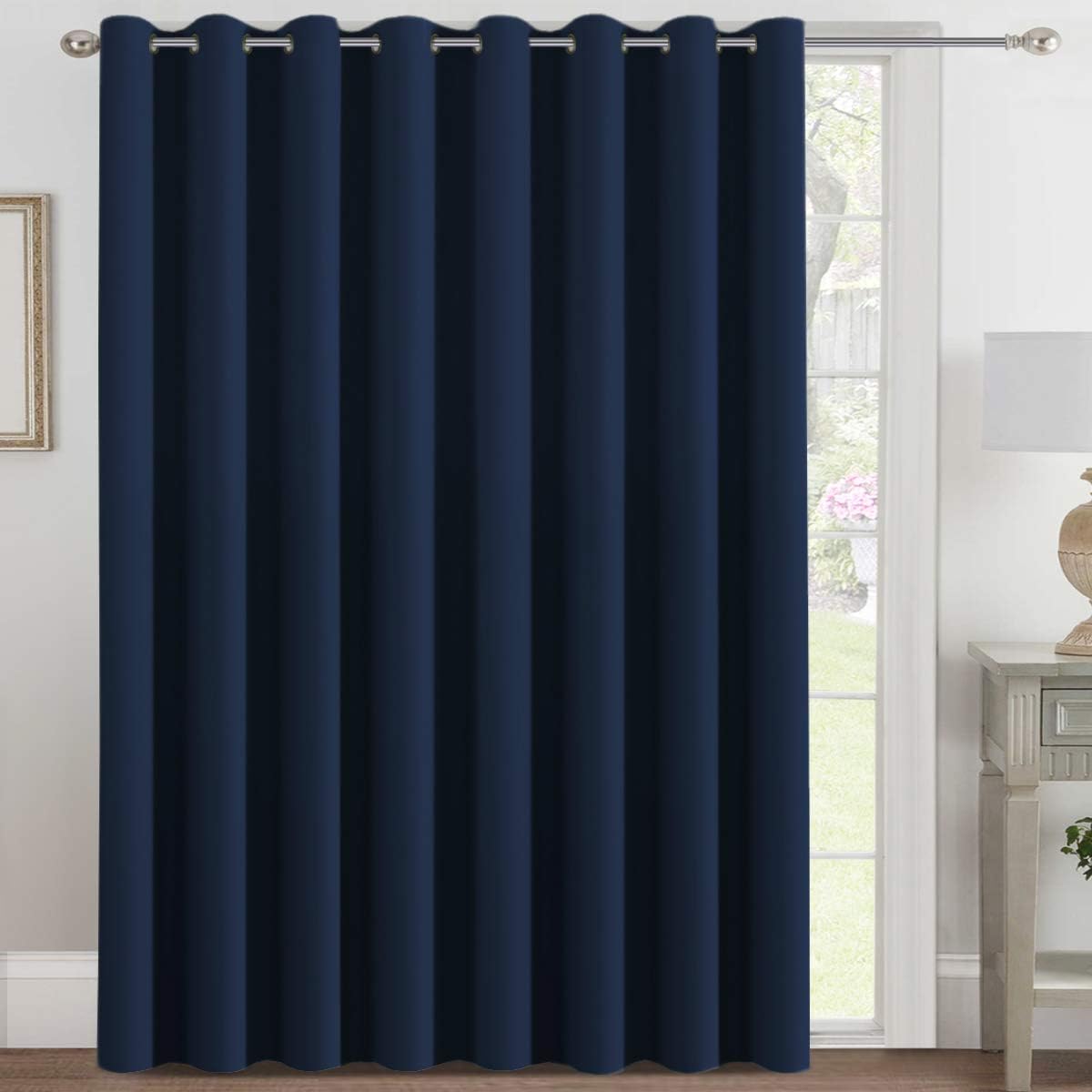 Smarcute Wide Blockout Grommet Solid Curtain - 254cm x 243cm