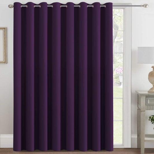 Smarcute Wide Blockout Grommet Solid Curtain - 254cm x 213cm