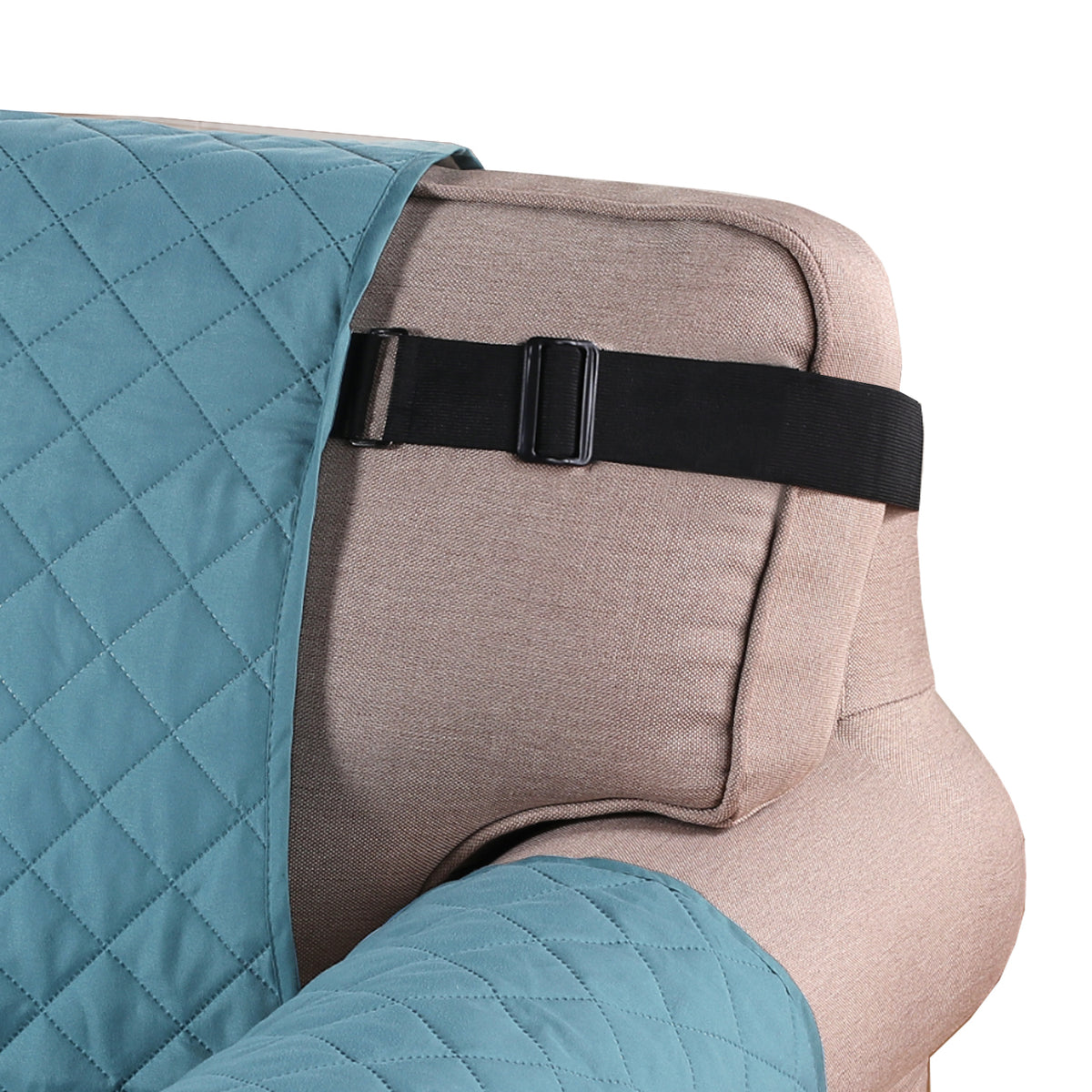 Smarcute 2 Seater Quilted Reversible Sofa Cushion with Straps