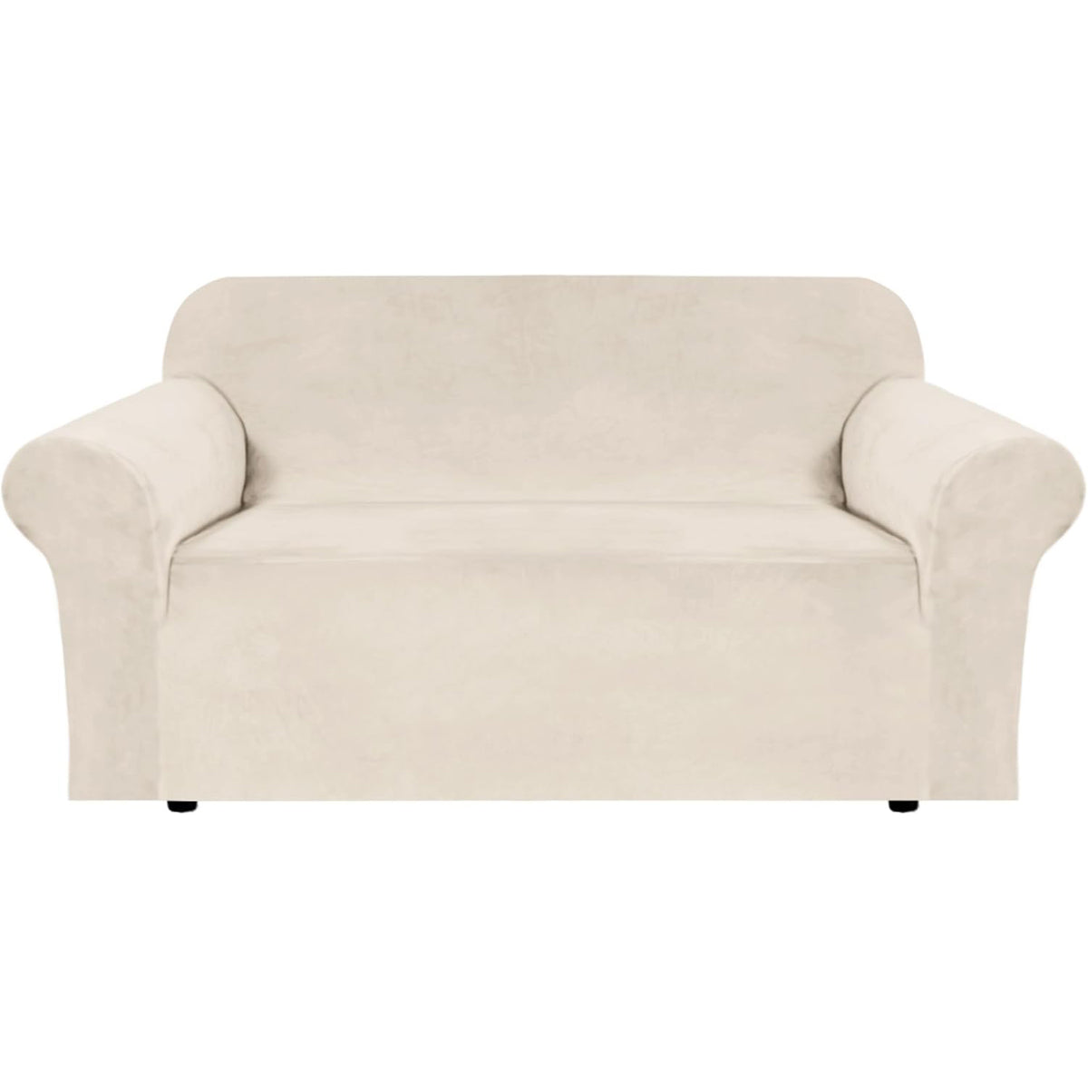 Smarcute 2 Seater Velvet Sofa Cover Stretch Thick Plush Fabric