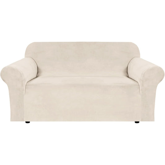 Smarcute 2 Seater Velvet Sofa Cover Stretch Thick Plush Fabric