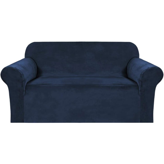 Smarcute 2 Seater Velvet Sofa Cover Stretch Thick Plush Fabric