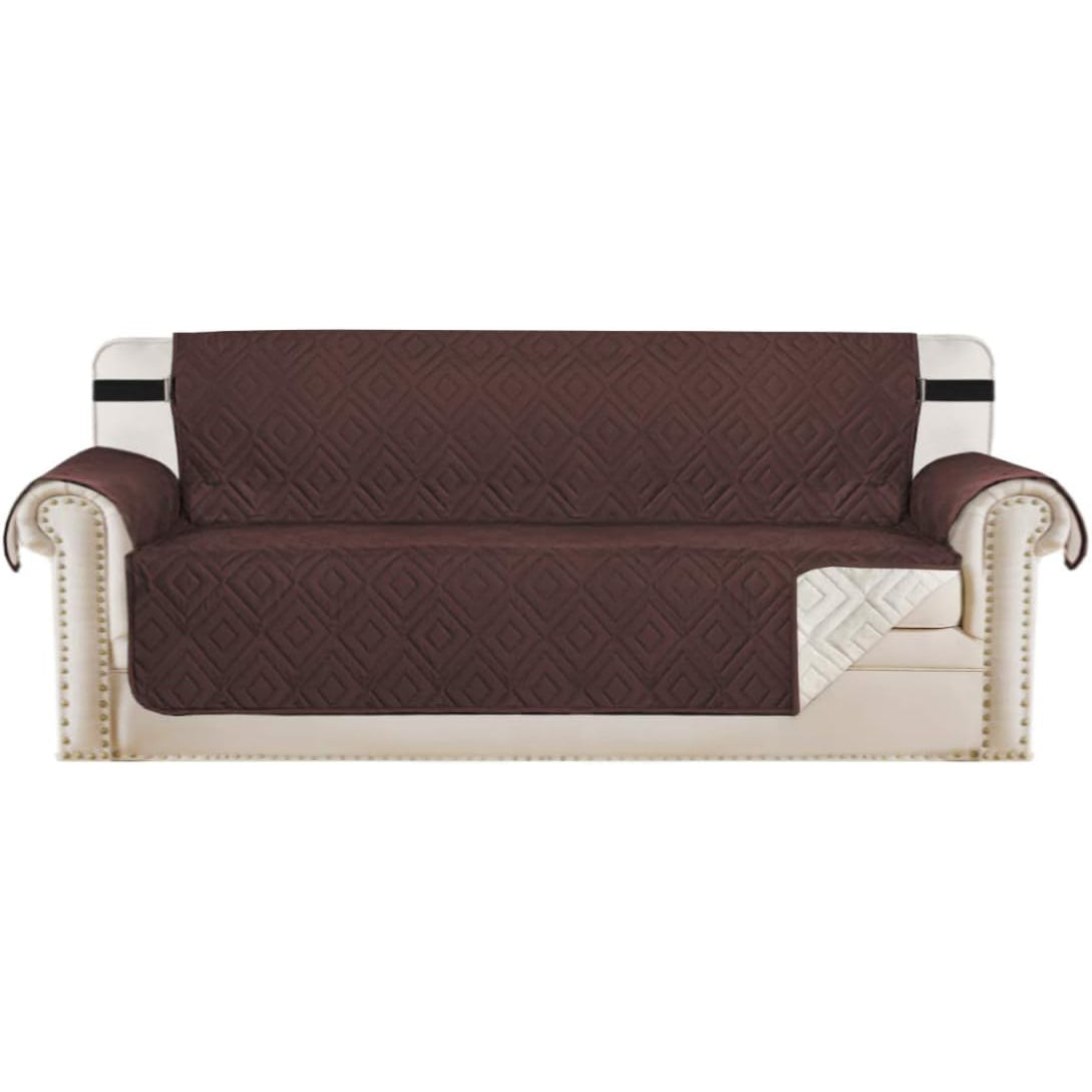 Smarcute 4 Seater Reversible Non-Slip Sofa Cushion with Straps